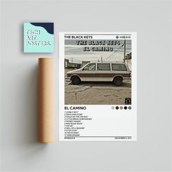 the black keys - el camino album cover poster |  poster print, wall art, music gifts, home decor, music album cover post