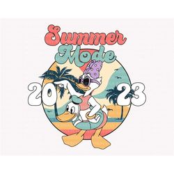 Retro Summer Mode Svg, Summer Trip Svg, Cute Duck Svg, Vacay Mode Svg, Magical Kingdom Svg, Summer Vibes Svg, Family Tri