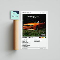 frank ocean - nostalgia ultra album cover poster |  poster print, wall art, music gifts, home decor, music album cover p