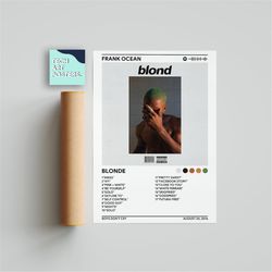 frank ocean - blonde album cover poster | poster print, wall art, music gifts, home decor, music album cover poster prin