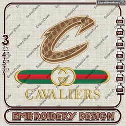 nba cleveland cavaliers gucci embroidery design, nba embroidery files, nba cavaliers embroidery, machine embroider