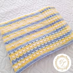 baby blanket knitting pattern | pdf knitting pattern | baby blanket | knit baby blanket pattern | v52