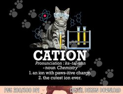 Cation - Funny Chemistry Humor Science Teacher Cat Pun  png, sublimation copy