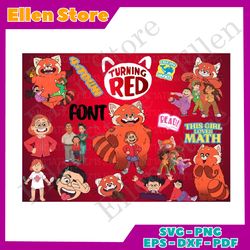 turning red png clipart bundle