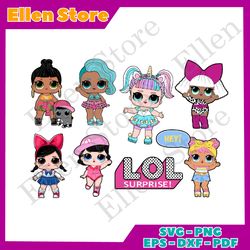 lol doll svg bundle