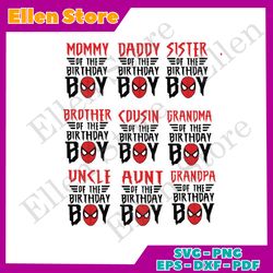 spiderman birthday boy svg bundle