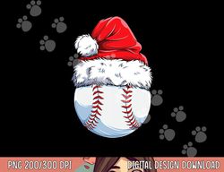 christmas baseball ball santa hat xmas boys catcher pitcher png, sublimation copy