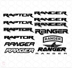 ranger & raptor logo svg, truck brand svg, car logo svg, brand logo svg