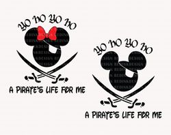 a pirates life for me svg, family trip svg, mouse pirate svg