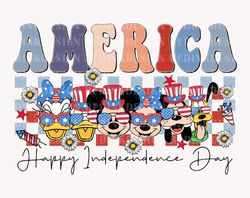 america, happy independence day png, mouse and friends png,