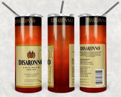 disaronno bottle tumbler 20 oz sublimation wrap, png digital file, disaronno bottle logo png, instant download