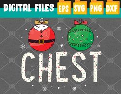 chest nuts matching funny christmas couples chestnuts chest svg, eps, png, dxf, digital download