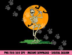 golfing skeleton halloween men golf halloween golfer  png,sublimation copy