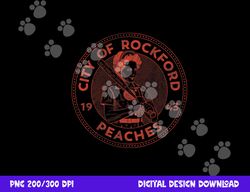 city of rockford peaches baseball png, sublimation copy