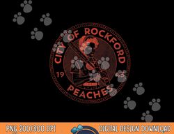 city of rockford peaches baseball png, sublimation copy