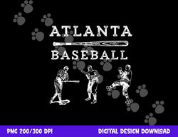 classic atlanta, georgia baseball fan retro vintage png, sublimation copy