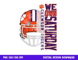 clemson tigers football saturdays officially licensed png, sublimation copy