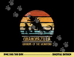 grandpazilla grandpa of monsters retro halloween christmas png, sublimation copy