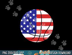 patriotic american us flag fourth july basketball  png, sublimation copy