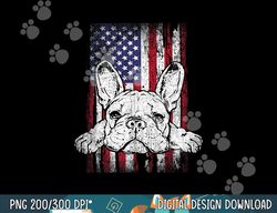 patriotic french bulldog american flag dog  png, sublimation copy