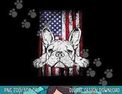 Patriotic French Bulldog American Flag Dog  png, sublimation copy