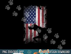 patriotic german shorthaired pointer american flag gsp dog  png, sublimation copy