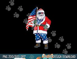 patriotic santa american christmas 4th of july santa png, sublimation copy