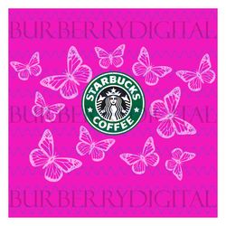 butterfly svg starbucks cup, full butterfly starbucks presized wrap svg, starbucks cup svg, starbucks svg files