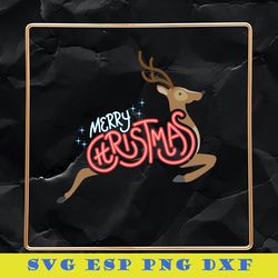 merry christmas svg, reindeer run svg