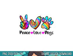 peace love dogs tie dye dog paw dog mom cute mors day  copy