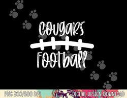 cougars football school spirit team mascot game night png, sublimation copy