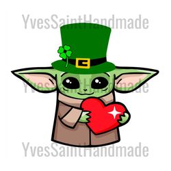 baby yoda st patricks day svg, st patrick svg, st patricks day svg, yoda st patrick svg, yoda leprechaun svg, leprechaun