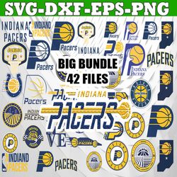 bundle 42 files indiana pacers basketball team svg, indiana pacers svg, nba teams svg, nba svg, png, dxf, eps, instant d