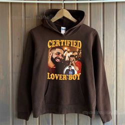 drake certified lover boy hoodie vintage , drake hoodie, drake merch , hoodie brown