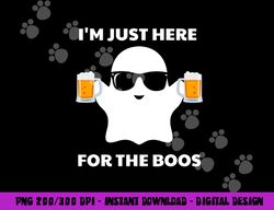 halloween costumes i m just here for the boos beer png, sublimation copy