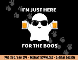 halloween costumes i m just here for the boos beer png, sublimation copy