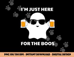 halloween costumes i m just here for the boos beer png, sublimation copy