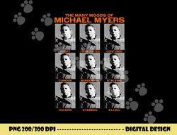 halloween many moods of michael myers png, sublimation copy