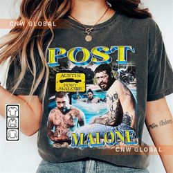 Post Malone Austin Rap Shirt, Y2K 90s Merch Vintage Album Austin Song 2023, Post Malone Travis Scott Graphic Tee Gift Fo