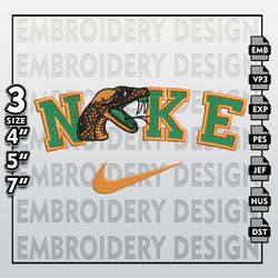 ncaa embroidery files, nike florida am rattlers embroidery designs, machine embroidery files, ncaa florida am rattlers