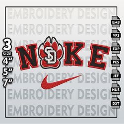 ncaa embroidery files, nike south dakota coyotes embroidery designs, machine embroidery files, ncaa dakota coyotes