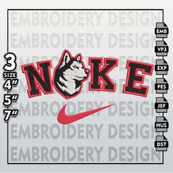 ncaa embroidery files, nike northeastern huskies embroidery designs, machine embroidery files, ncaa northeastern huskies