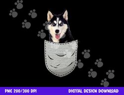 cute siberian husky sibe chukcha for dog lovers pocket owner  png, sublimation copy