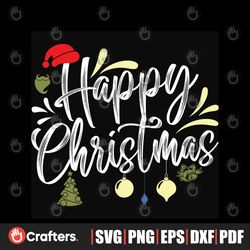 happy christmas balls svg, christmas svg, happy christmas day svg