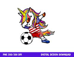 dabbing unicorn united states football american flag soccer png, sublimation copy
