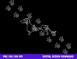 dachshund chiweenie wiener dog love art sketch gift  png, sublimation  png, sublimation copy
