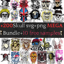 more than 1200 files,240 designs,skull svg bundle,cricut files,t-shirts,sugar skulls svg,skull clipart,day of the dead