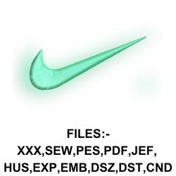 nike logo embroidery