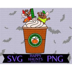 Pumpkin spice mice SVG, easy cut file for Cricut, layered by colour