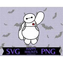 baymax svg, easy cut file for cricut, layered by colour